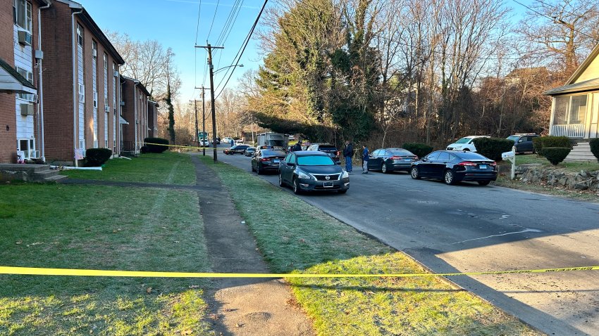 Police tape up after Shooting on Terrace Avenue in West Haven on December 1 2023