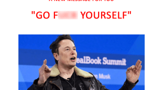 An email saying “Go F— Yourself” (image has been blurred above) in bright red capital letters over a picture of Elon Musk was sent out to a list of subscribers by a third party on behalf of Citizens Bank — the second-largest bank in Massachusetts.