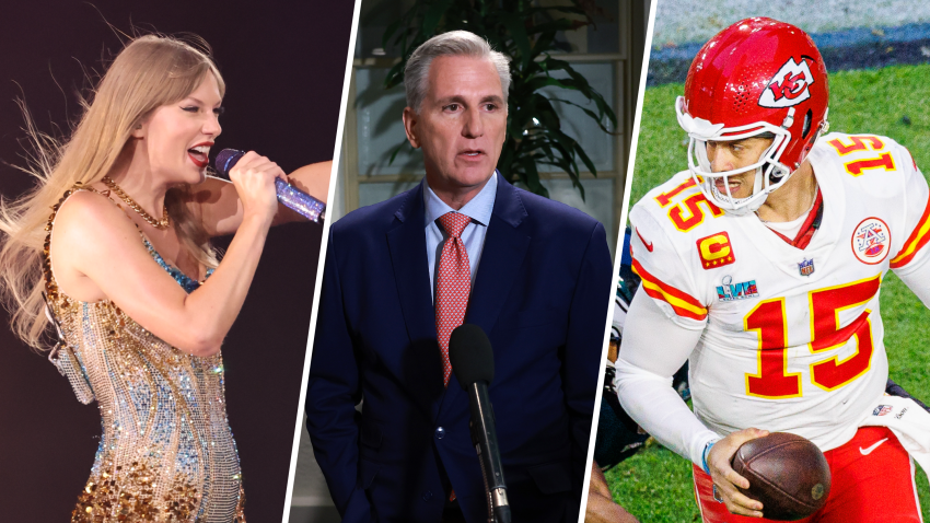 Taylor Swift, Kevin McCarthy, Patrick Mahomes.