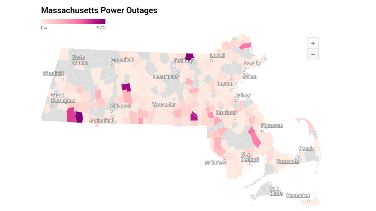 Interactive Map Power Out For Hundreds