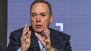 Stephen Squeri, chair and CEO of American Express, speaks during an Economic Club of New York event in New York on Nov. 10, 2022.