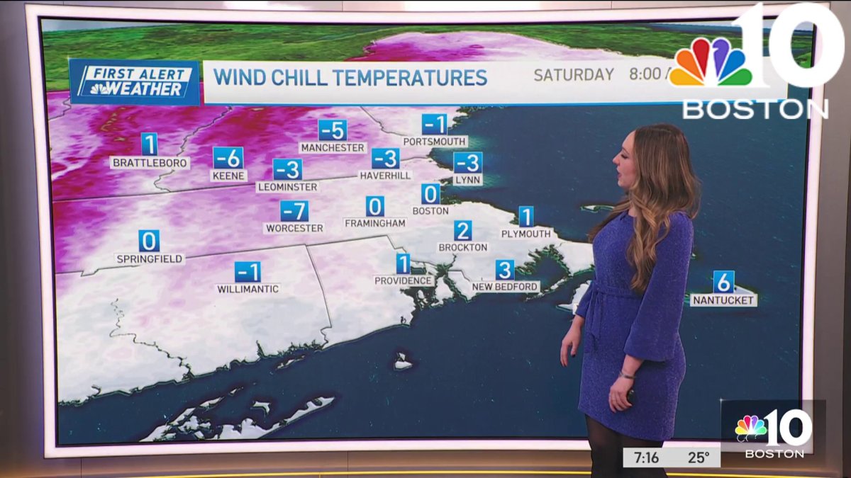 Forecast: Bitter cold moves into Boston area – NBC Boston