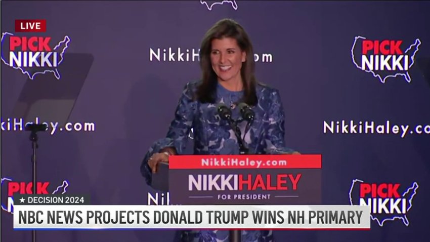 FULL VIDEO: Haley vows to continue campaign after Trump projected as winner in NH