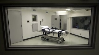 Alabama's lethal injection chamber at Holman Correctional Facility.