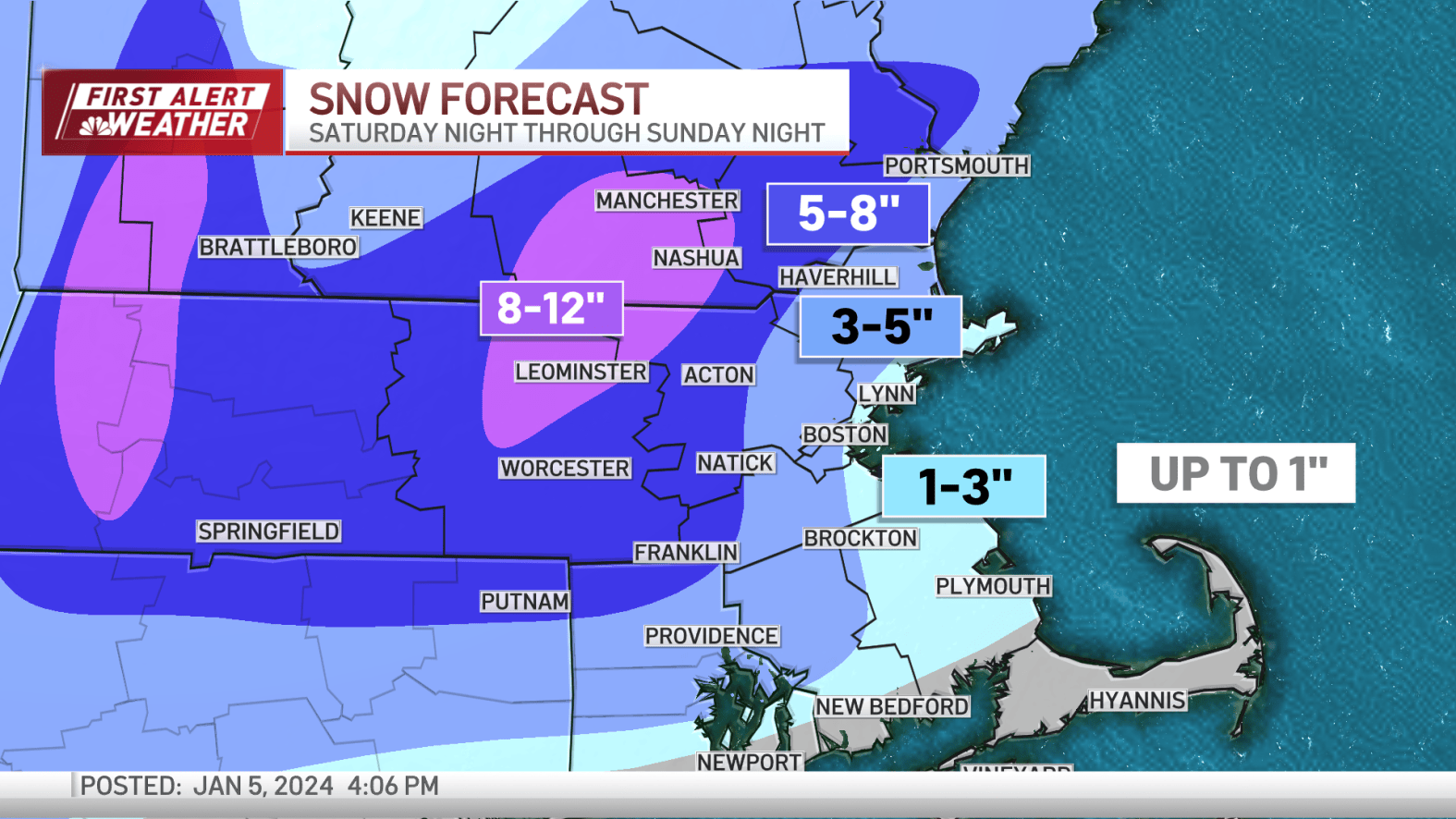 Boston Snow Inches Boston snow storm this weekend: How much snow are we getting in ...
