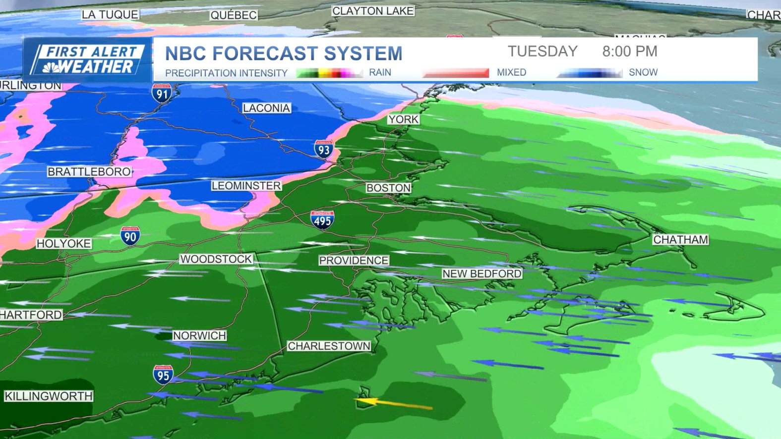 Naps Nbc Storm coming to Boston, MA: Snow/rain weather forecast maps – NBC Boston