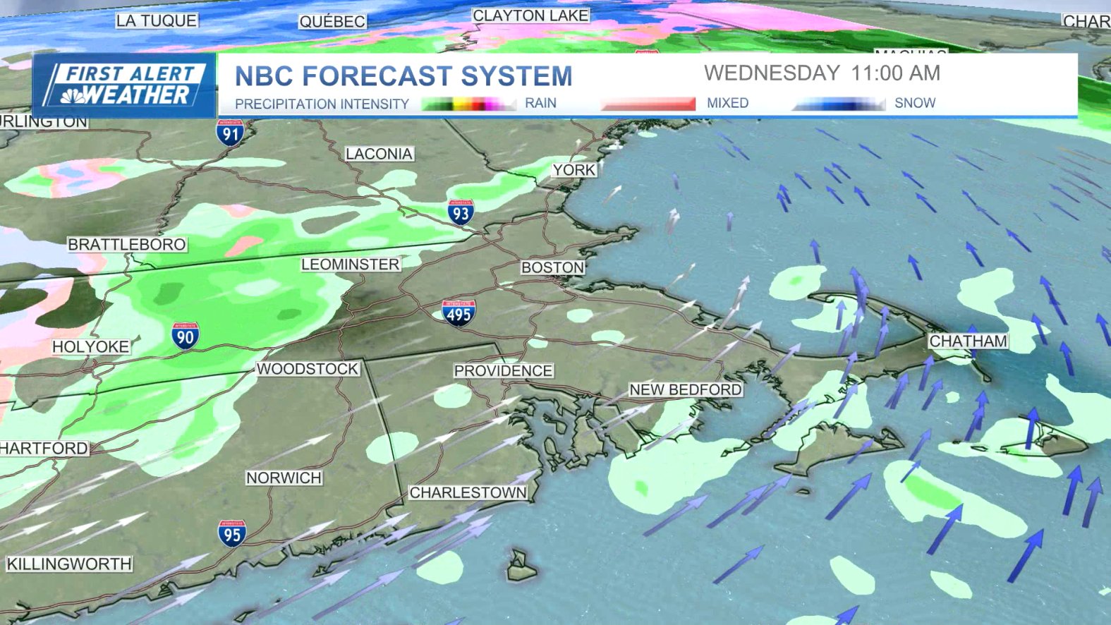 Boston Rador Boston winter storm: How much snow, rain will Massachusetts get? – NBC ...