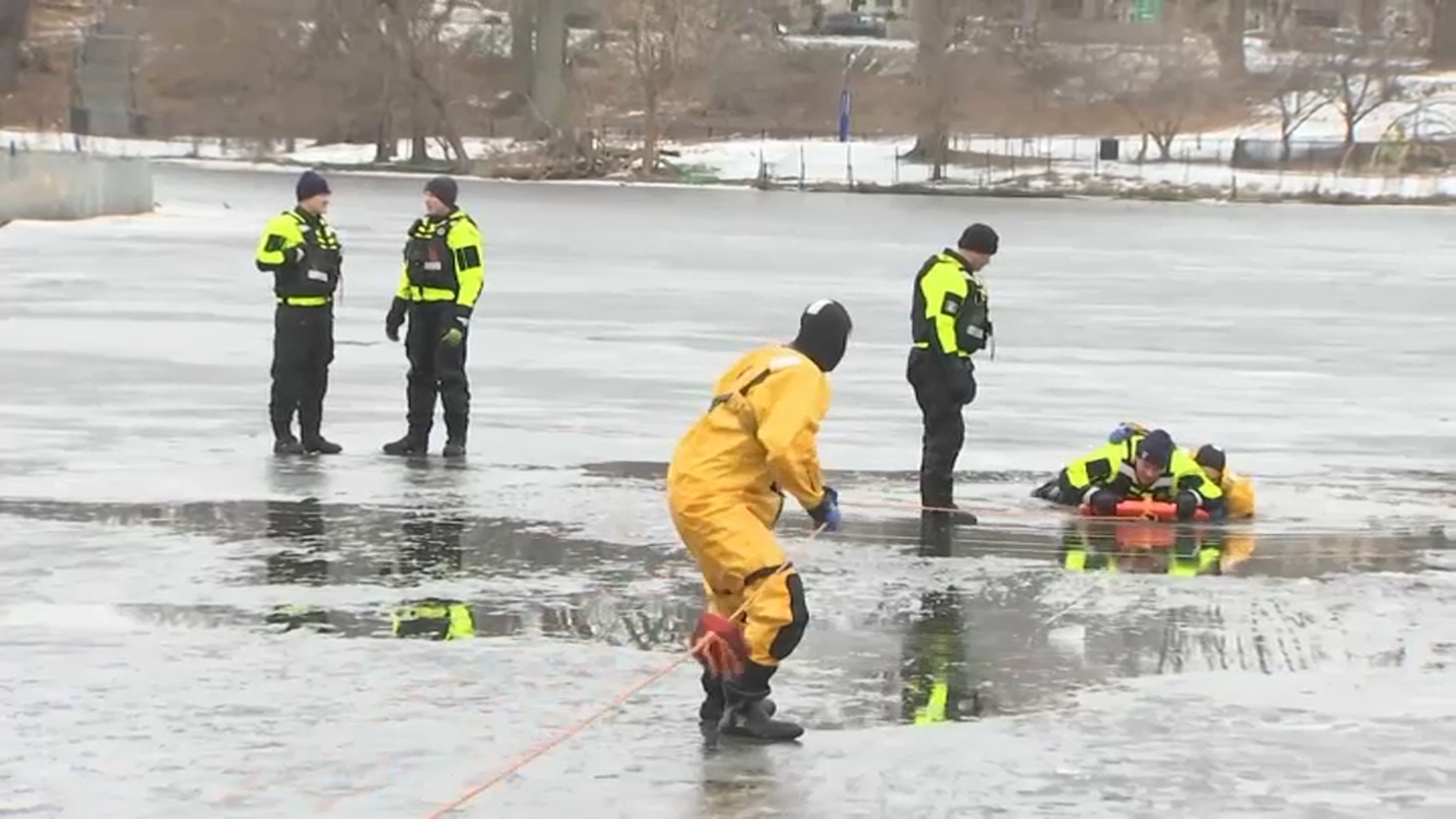 Why firefighters are in an icy river in Boston’s Fenway NBC Boston