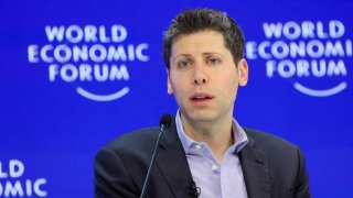 Sam Altman, CEO of OpenAI, attends the 54th annual meeting of the World Economic Forum, in Davos, Switzerland, on Jan. 18, 2024.