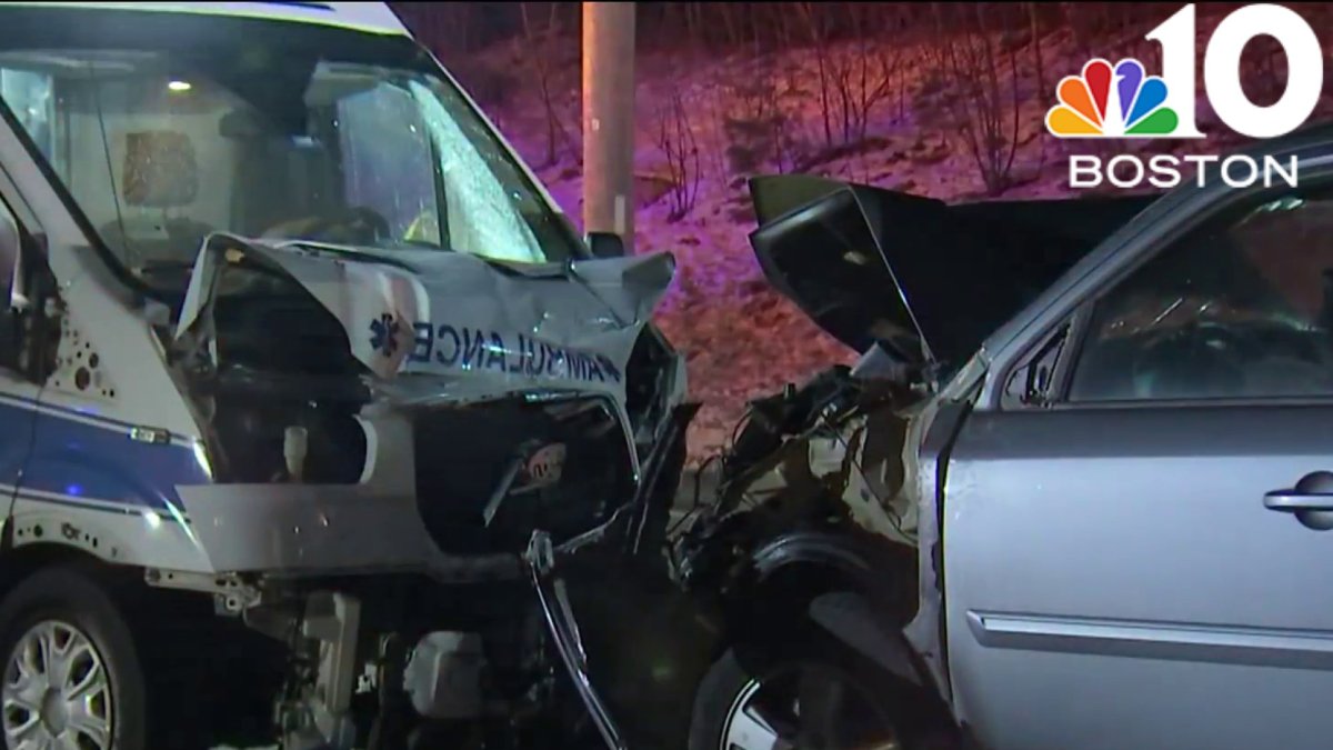 Ambulance involved in head-on crash in Foxborough – NBC Boston