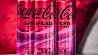 Cans of Coca-Cola Spiced.