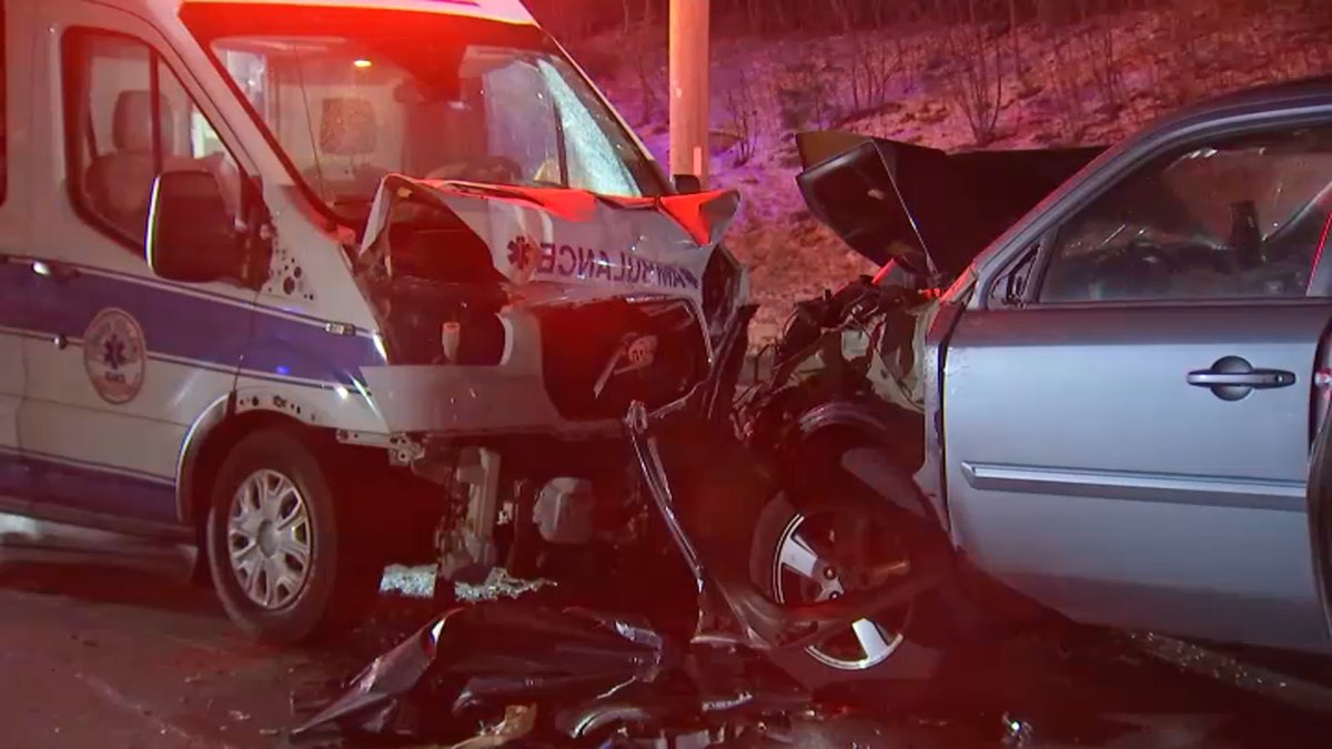 Foxborough ambulance crash hospitalizes 5, including EMTs, patient and ...