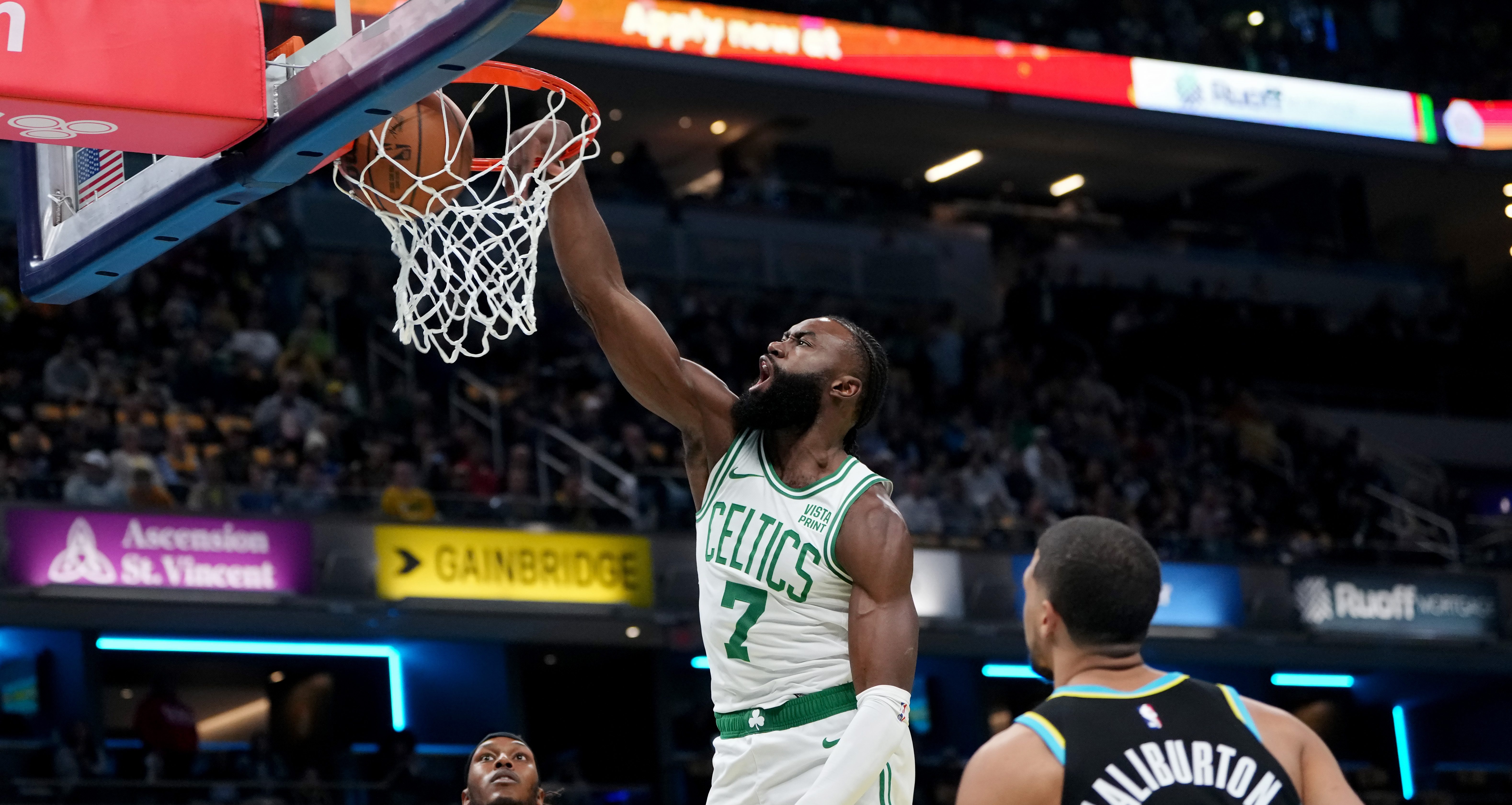 Jaylen Brown places second in 2024 NBA Slam Dunk contest