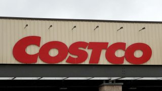 A Costco store sign.