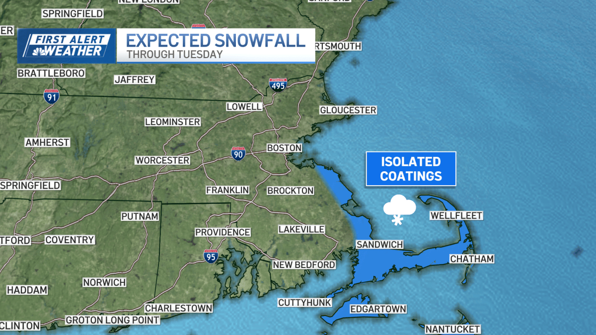 Boston, MA mostly cloudy, ocean-effect snow showers – NBC Boston