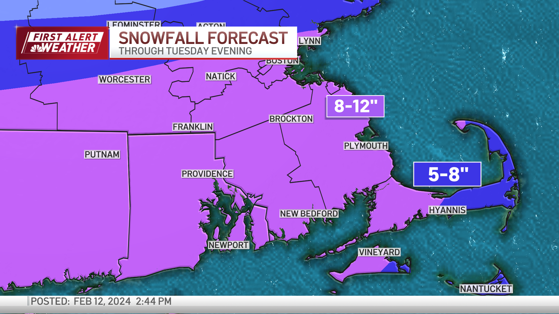 Boston noreaster How much snow is expected Tuesday in Mass.? NBC Boston