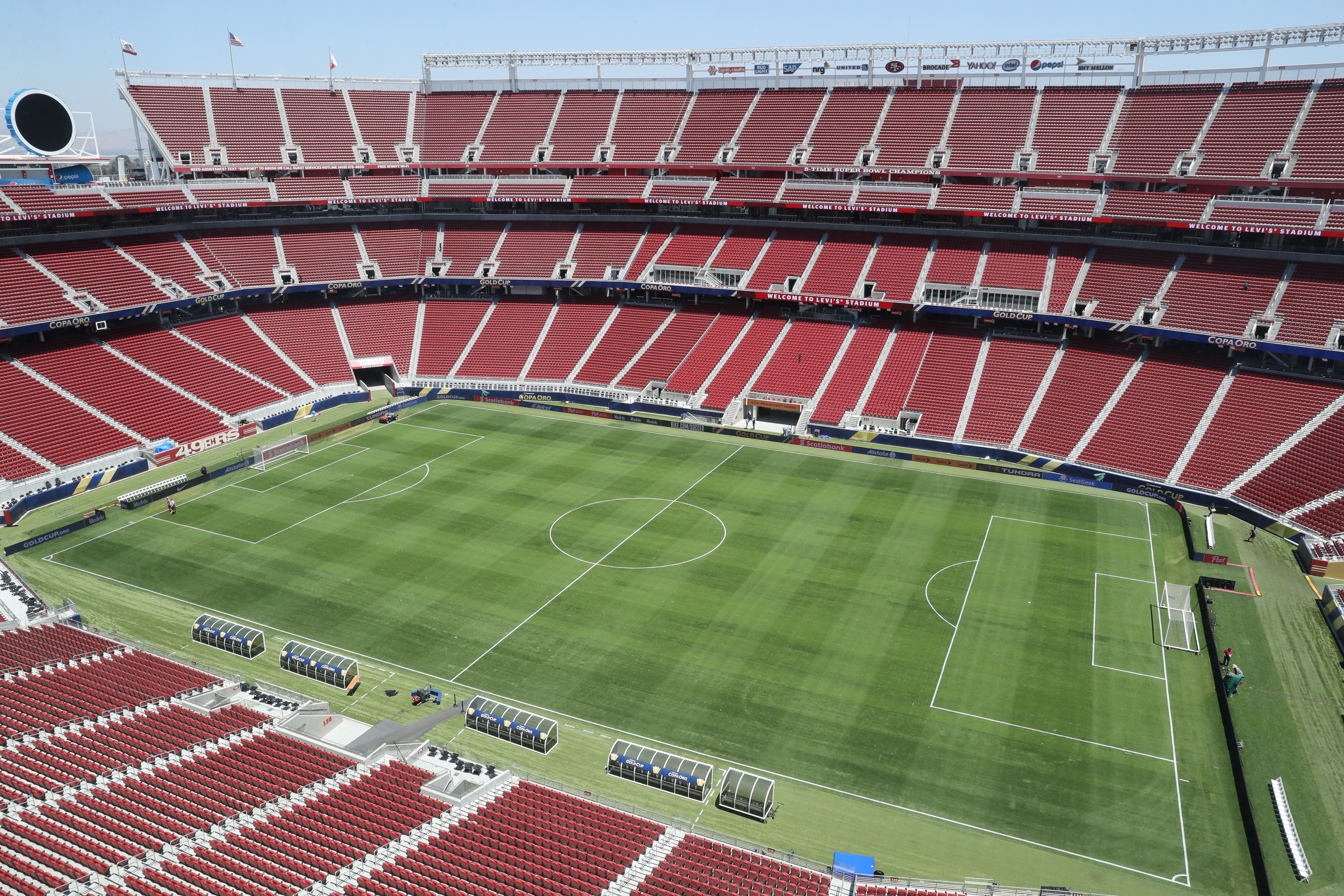 A general view of Levi&#039;s Stadium.