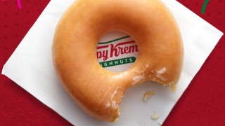 Krispy Kreme doughnut.