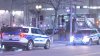 Police investigation outside Bank of America branch in Boston