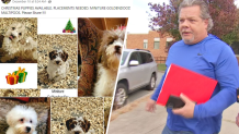 Larry Westgate, seen at right in a file image, had an advertisement listing puppies for sale on his personal Facebook page on Dec. 10, 2023.