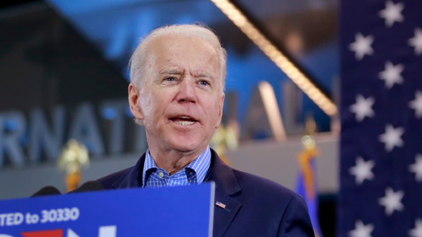 Democratic presidential hopeful and former Vice President Joe Biden in Las Vegas, Nevada on February 22, 2020.