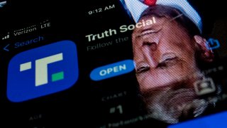 Trump says ‘I love Truth Social’ one day after DWAC stock plunges on social media merger vote