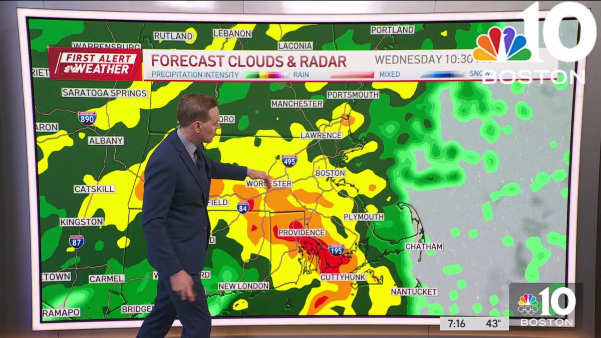 Weather forecast: Heavy rain – NBC Boston