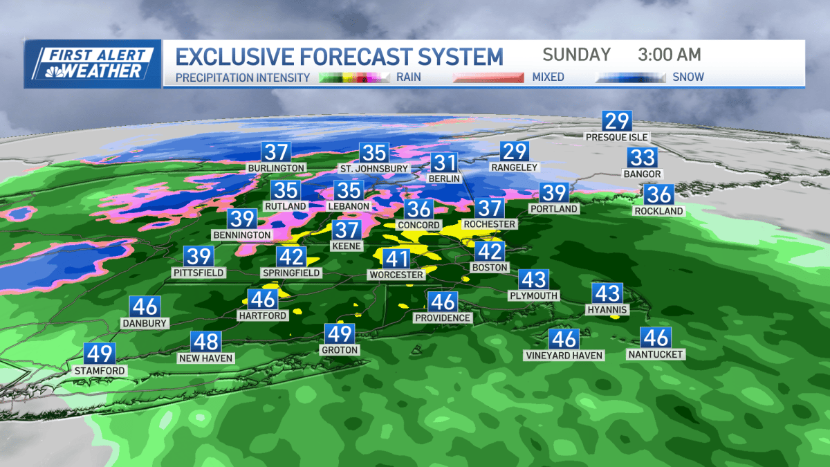 Storm to bring rain and strong winds on Saturday night – NBC Boston