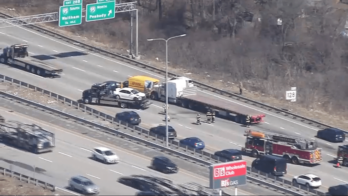 I-93/I-95 car crash in Woburn – NBC Boston