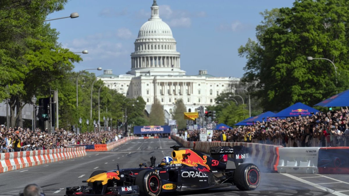 Red Bull Formula 1 team turns Washington’s iconic Pennsylvania Ave into