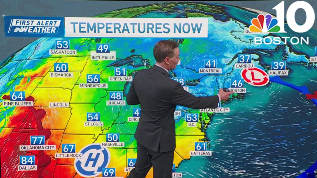 Forecast Cool, showery spell ahead for Boston, splendid pattern for