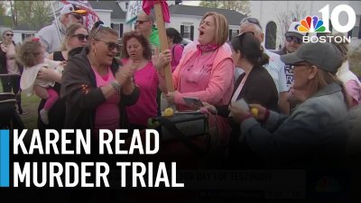 Crowds gather outside court for Day 1 of Karen Read murder trial