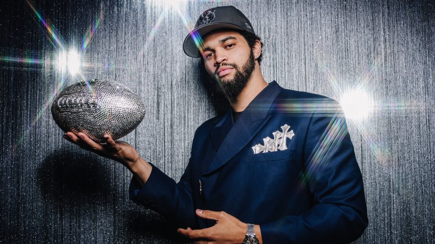 DETROIT, MI – APRIL 25:  (EDITOR’S NOTE: Image has been taken using a Star Effect Filter) Quarterback Caleb Williams of USC poses for portraits after being selected first overall in the 2024 NFL draft at Campus Martius Park and Hart Plaza on April 25, 2024 in Detroit Michigan. (Photo by Todd Rosenberg/Getty Images)