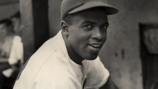 Dodgers' Infielder Jackie Robinson