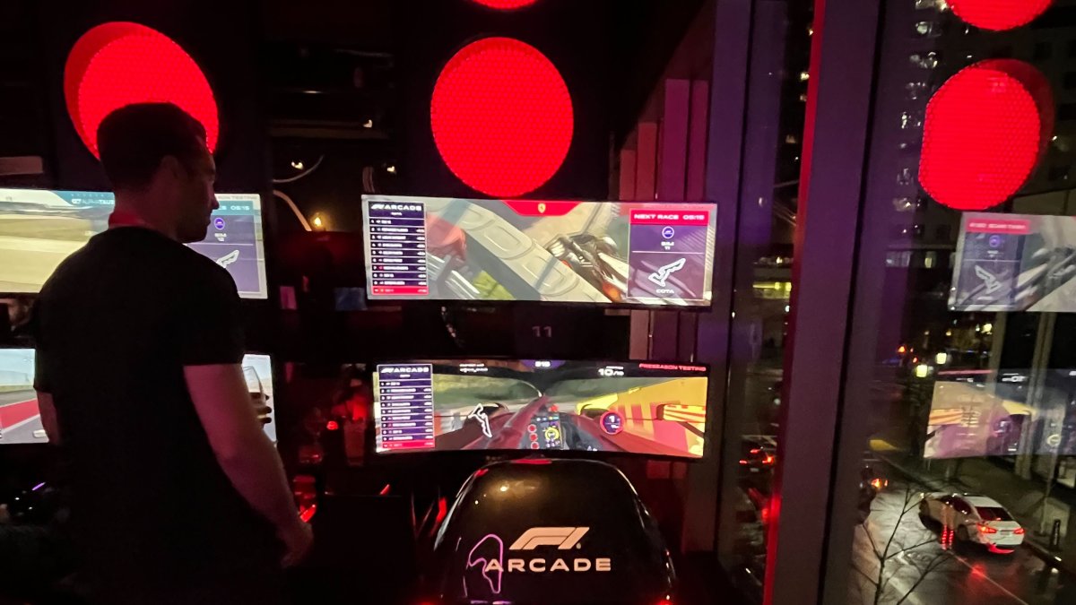 PHOTOS: Inside Boston’s exclusive F1 Arcade Bar – NBC Boston
