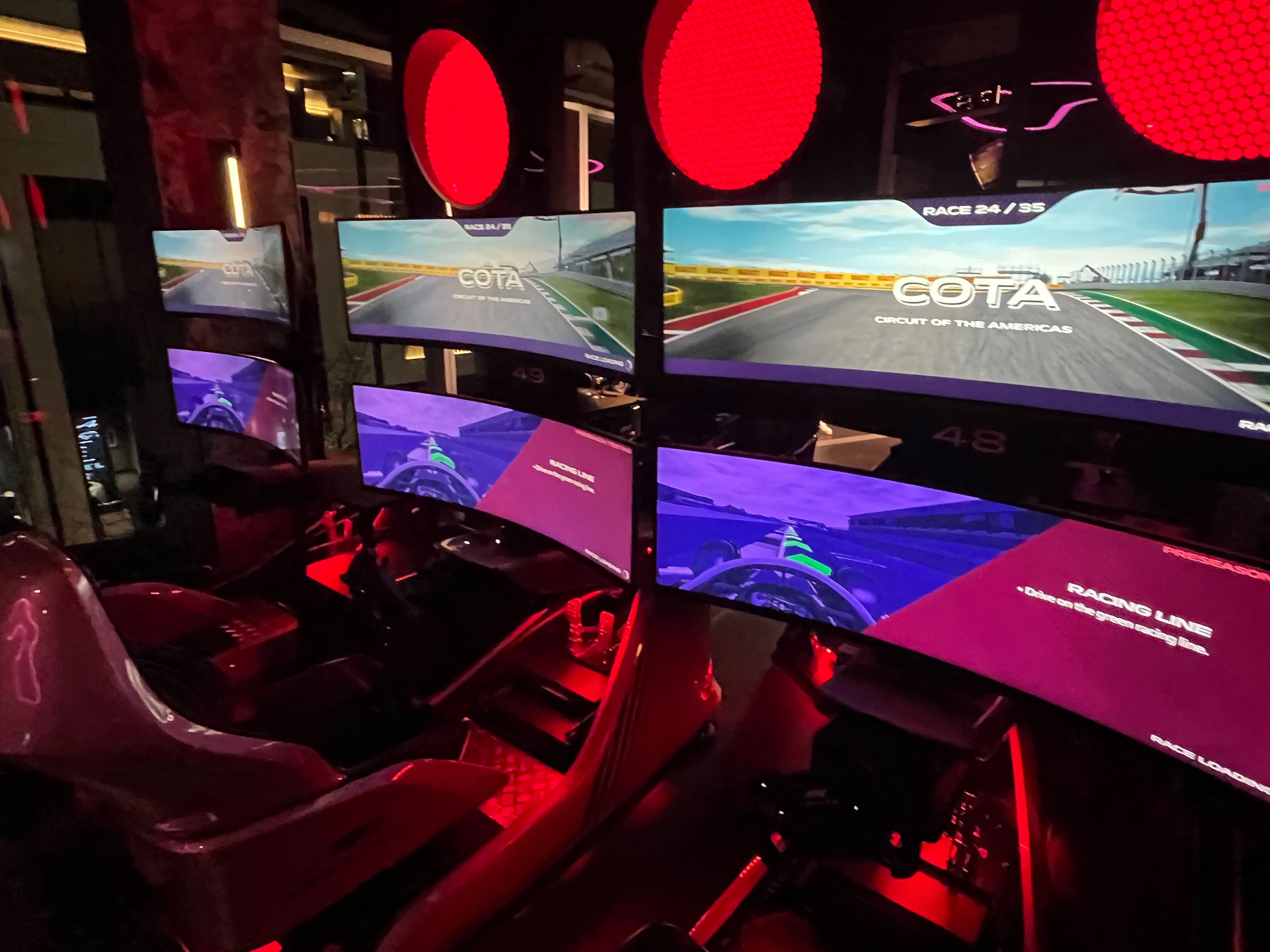 Inside the F1 Arcade in Boston’s Seaport District, the first such location from Formula 1 in the country.