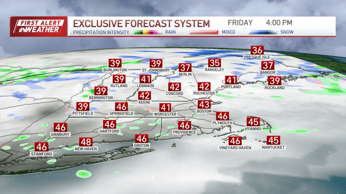 Boston nor’easter moves on, but rain and snow showers linger in New ...