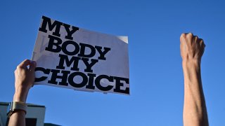 FILE - Pro-abortion rights demonstrators rally in Scottsdale, Ariz., on April 15, 2024.