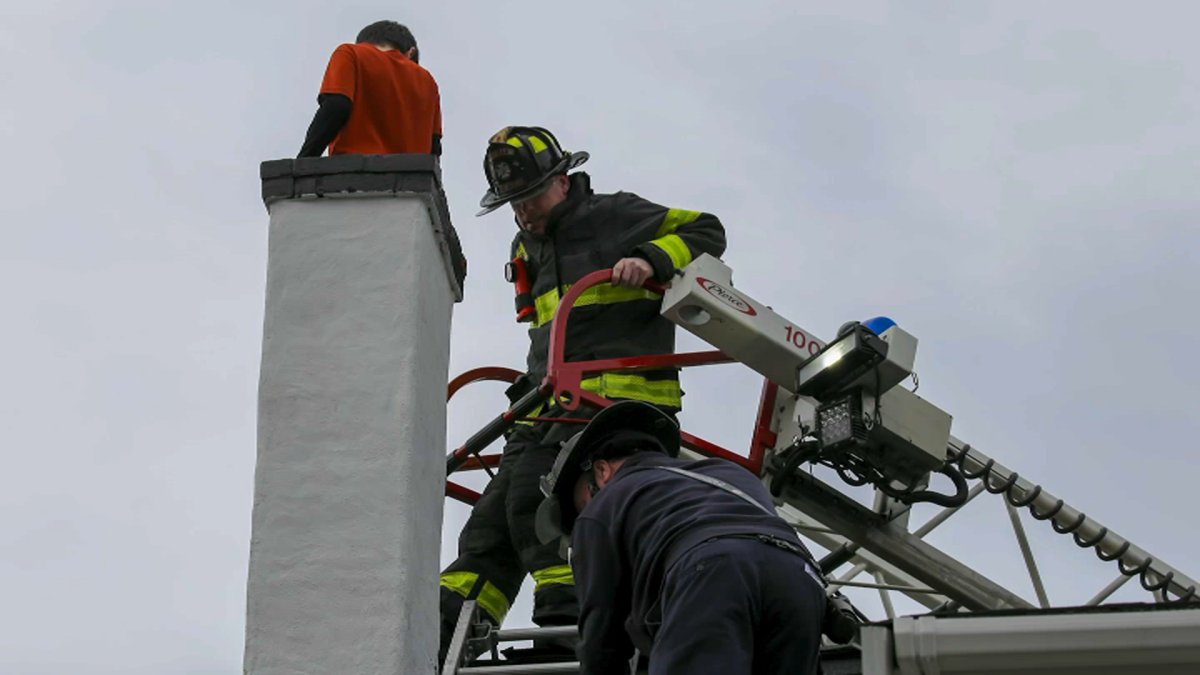 Whitman, MA child rescued after getting stuck in chimney NBC Boston