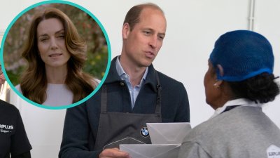 Prince William gets cards for Kate Middleton in first royal outing after cancer news