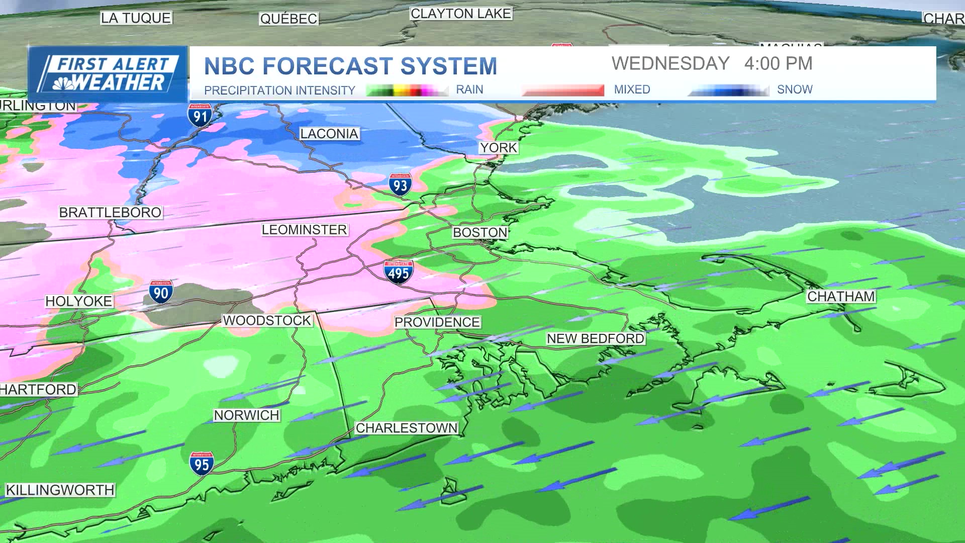 Boston, Mass., NH weather When rain, snow will arrive Wed. NBC Boston