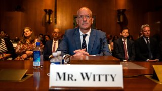 UnitedHealth CEO Andrew Witty testifies before the Senate Finance Committee on Capitol Hill on May 1, 2024 in Washington, DC. 