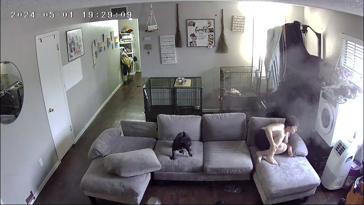 Harrowing footage shows the moments when bullets came through the wall and ...