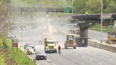 Demolition has begun on bridge over Interstate 95 in Norwalk