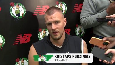 Kristaps Porzingis on his progress and timeline for injury