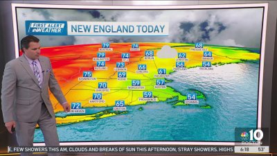 Patchy fog and some showers on Sunday morning