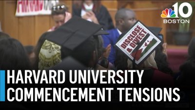 Group of graduates, faculty walk out of Harvard commencement chanting ‘Free, free Palestine'