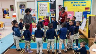 The Toussaint L'Ouverture Academy at Mattahunt Elementary School is the nation's first two-way immersion Haitian Creole dual-language program.