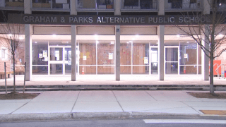 This is a photo of the Graham and Parks School in Cambridge, Massachusetts.