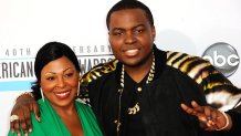 LOS ANGELES, CA - NOVEMBER 18:  Singer Sean Kingston and mother Janice Turner arrives for the 40th Anniversary American Music Awards - Arrivals  held at Nokia Theater L.A. Live on November 18, 2012 in Los Angeles, California.  (Photo by Albert L. Ortega/WireImage)